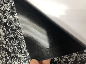 50cm*100cm at 600cm Sort Guld Sølv Smedet Carbon Wrap med Luft bobler Selvklæbende DIY-Bil Styling Mærkat Mærkat Indpakning