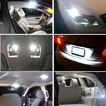 10x W5W LED T10 LED Interiør Bil Lys For Subaru Impreza Jeep Compass Isuzu DMAX Acura Jaguar XF-XE Dodge lysdioder for auto 12V
