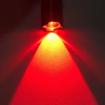 AloneFire SK68 Mini Justerbar Rødt Lys Lommelygte Foucs Zoom Taktisk Lommelygte Torch til Jagt Detektor