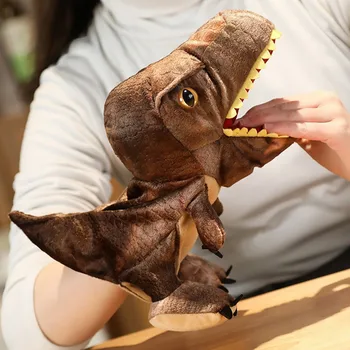 Dinosaur Fingerpuppen Dino Marionnette Sok Hånd I Handske Puppet Baby Barn Dyr Hånd I Handske Puppet Finger Sæk Børn Plys Legetøj