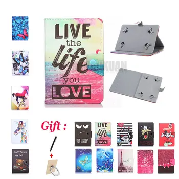 Universal 10.1 tommer Trykt Case Cover Til Samsung Galaxy Tab 2 3 4 Note 10.1 P5100 P5200 P600 T530 T520 N8000 10.1