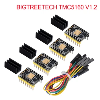BIGTREETECH TMC5160 V1.2 SPI Stepper Motor Driver 6-lag VS TMC2208 TMC2209 3D-Printer Reservedele Til Ender 3/5 SKR V1.4 V1.3 Pro