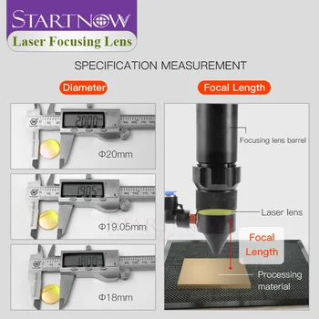 Startnow CO2-Laser Linse 25 25,4 mm 27.94 28 1