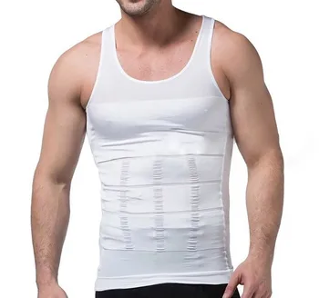 Nye Mænd Slankende Body Shaper Mave Vest Mave, Talje Bælte Ærmeløs T-Shirt Shapewear Undertøj Vest Corset Kompression
