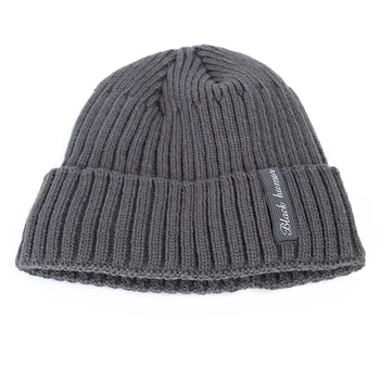 2019 vinter mode mænds plus velvet velvet hat komfortable high-end mænds og kvinders varm polstret blød hat mandlige