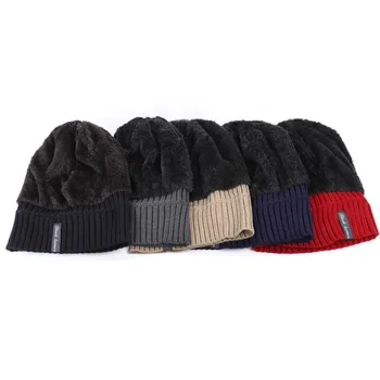 2019 vinter mode mænds plus velvet velvet hat komfortable high-end mænds og kvinders varm polstret blød hat mandlige