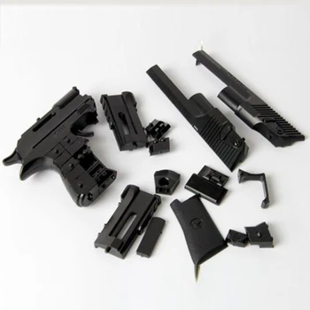 1:10 børn børn legetøj byggesten pistol model montering pistol Desert Eagle