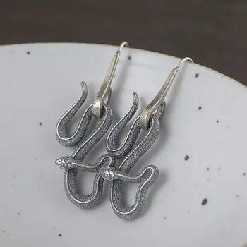 FNJ Dyr Slange Øreringe af 925 Sølv Oprindelige Rene S925 Sterling Sølv Dråbe Øreringe Smykker til Kvinder