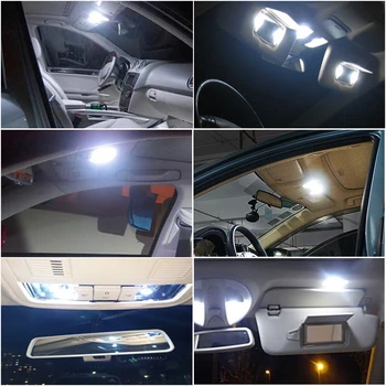 4x Xenon Hvid 29mm 28mm 6641 6614 LED Pinol Pærer Til Bil, SUV Lastbil Solskærmen Vender Forfængelighed Spejl Lys