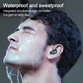 F9-6 Cylinder Bluetooth-V5.0 TWS Stero Vandtæt Sweatproof Headsets, Trådløse Øretelefoner, Hovedtelefoner 300mAh 30h For Xiaomi IPhone