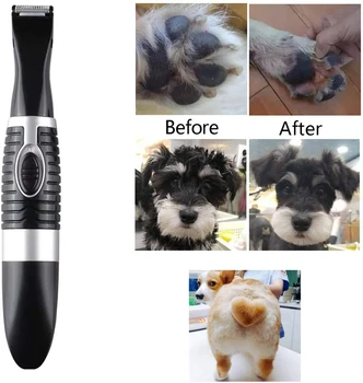 Lav Støj Elektriske Pet Trimmer Dog Grooming Clippers til at Trimme Håret Rundt Poter, Øjne, Ører, Ansigt Pet Clippers Pet Grooming