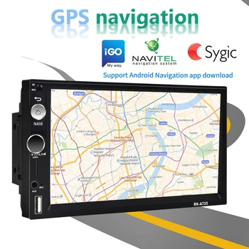 Podofo 2 din android 8.1 Bil-Radio, Bluetooth GPS-Navigation Wifi Stereo, Video, 7