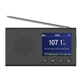 HOT DAB-Radio med 2,4 Tommer Farve-LCD-Sn Genopladelige Håndholdt Digital FM, DAB MP3-Afspiller Digital Tuner Broadcast