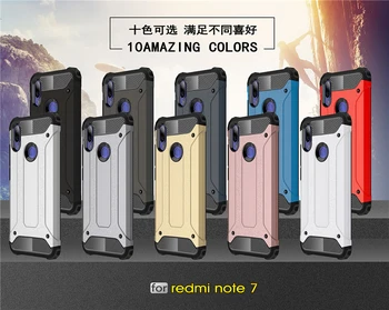 For Xiaomi Redmi Bemærk 9S Tilfælde Hybrid Rustning Robot Dual Layer Dække Sagen For Xiaomi Redmi Note 7 Dække Redmi Note 7 8 Pro Huse