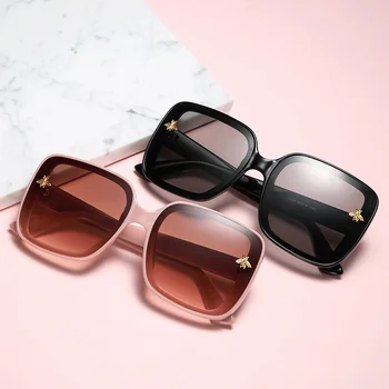 2020 Nye Mode Lady Retro Square Solbriller Kvinder Brand Design Lille Bi Briller Gradient solbriller til Kvinder Rejser Oculos