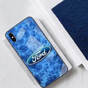 Yinuoda Luksus Bil Ford Phone Case For Iphone 11 12 Pro Max antal XR 8 PLUS Dække Sagen Glas Til Iphone-11 Tilfælde