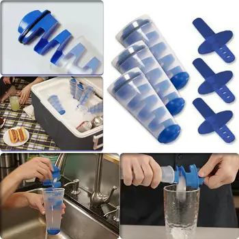 Miljømæssige Mægtige Fryse Kreative Is Maker Af Spiral DIY Skimmel Silikone Ice Bucket Bærbare Is Rør Multifunktionelle