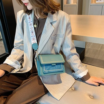 Kvinder, Flower nye mini håndtasker, Mode ins ultra brand retro bred skulderrem messenger taske pung enkle stil Crossbody Tasker