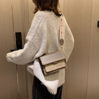 Kvinder, Flower nye mini håndtasker, Mode ins ultra brand retro bred skulderrem messenger taske pung enkle stil Crossbody Tasker