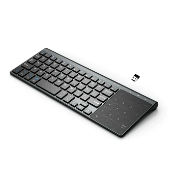 2,4 G Mini Wireless Keyboard med Touchpad Numpad 59 Tasterne For Windows-PC, Tablet, Laptop, iPad Smart TV HTPC IPTV Android-Box
