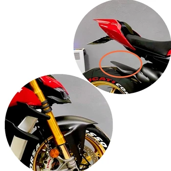 1 Sæt Carbon Fiber Foran & Bagskærm Skærmen Hugger Almindelig Weaver Matt Motorcykel Tilbehør Til Ducati Panigale V4 2018 2019