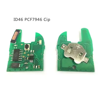 Fjernstyret Bil-Tasten Transponder PCF7946 Chip 434 Mhz NE73 Kniv For Renault Clio II