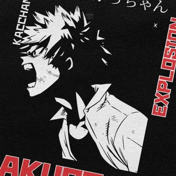 Nyhed Boku Ikke Helt den Akademiske verden T-Shirt til Mænd kortærmede Anime, Manga Bakugou Katsuki Tshirt Blød Bomuld Regular Fit Tee Merch