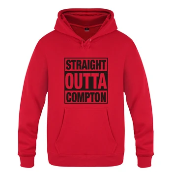 Straight Outta Compton VM-Rock, Rap Hoodie Sweatshirts Mænd Fashion Herre Lange Ærmer Hætte Fleece Pullover Hættetrøjer Hip Hop