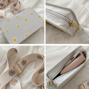 Luksus Skulder Tasker til Kvinder Mode Små Bagage Bag 2020 Ny Kuffert Form Mini Taske PU Enkelt Daisy Clutch Taske Tasker