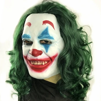 2019 Film Joker Joaquin Phoenix Arthur Fleck Cosplay Kostume Passer Til Halloween Maske