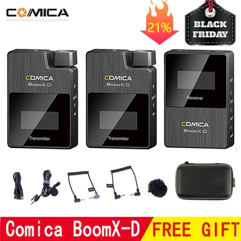 Comica BoomX-D Trådløse Mikrofon Sender Kit Mini Mikrofon Modtager 2,4 G Digitale for Fimi plam/Snoppa vmate