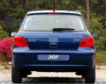For Peugeot 307 2001-2008 Hatchback Chrome Tail gate Håndtag Dække Bil bagfra Kuffert Skål Trim Chrome Auto Pleje Tilbehør