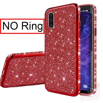 Glitter Tilfældet for Samsung Galaxy S10 S20 Plus Note 10 Pro Soft Cover Bling Ring Til Samsung A51 A71 A10, A20 A30 A40 A50 A70