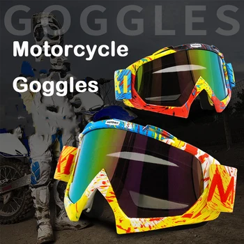 Motorcykel Briller Beskyttende Redskaber Fleksibel Cykling MX Off-Road Opbevaring af ATV Dirt Bike Racing Goggles til Fox Motocross Solbriller