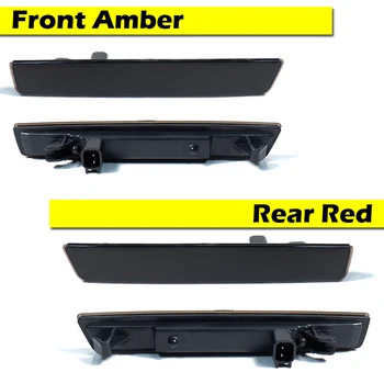 IJDM Bil Amber Red Erstatte OEM Sidemarker Lamper Til-2020 Dodge Challenger Front/Bagside LED Markører blinklyset Lyser