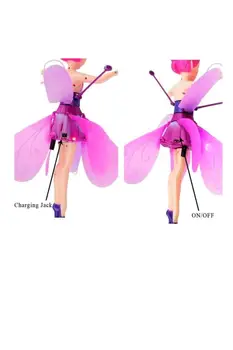Flyvende Fe Motion Sensor Ladede Handling Legetøj Dukker Elektroniske Lol Barbie Pink Søde Piger