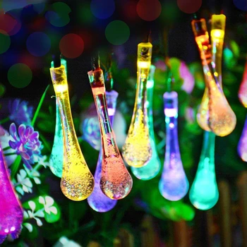LED Solar julelys udendørs 4.5 V Vand-Dorp bolden string varm Nye År garland holiday bryllupsfest dekorative lys