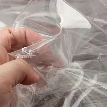 Tykke Gennemsigtige TPU Stof, PVC, Stof Vandtæt DIY Regnjakke Tøj Vindjakke Crystal af Poser, Plast Designer Stof 0,3 mm
