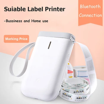 Hvid 12x30mm label for Niimbot D11 Wireless label maker Bærbare Bluetooth-Termisk Label Printer til hjemmekontoret Printer