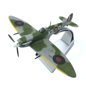1:72 Fly Model Spitfire Anden Verdenskrig Simulering af Metal og Plast Jagerfly Legetøj