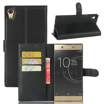 Sony Xperia XA2 Ultra XA1 Ultra Dual G3221 Flip Wallet Læder taske til Sony Xperia XA1 Plus XA2 Plus telefon Dække sagen>
