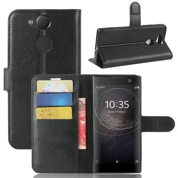 Sony Xperia XA2 Ultra XA1 Ultra Dual G3221 Flip Wallet Læder taske til Sony Xperia XA1 Plus XA2 Plus telefon Dække sagen>