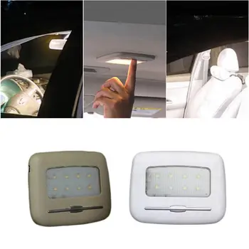 Bil læselampe Bil, Meget Lyse LED Hvid Og Varm Yellew Night Light Touch Type Bil Interrior Tilbehør Univresal