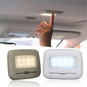 Bil læselampe Bil, Meget Lyse LED Hvid Og Varm Yellew Night Light Touch Type Bil Interrior Tilbehør Univresal