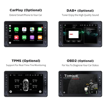 1 Din Android 10 Auto Radio GPS Til Alfa/Romeo/Spider/Brera/159 Sportwagon RAM 4G-Car Multimedia-Video, DVD-Afspiller GPS USB DVR