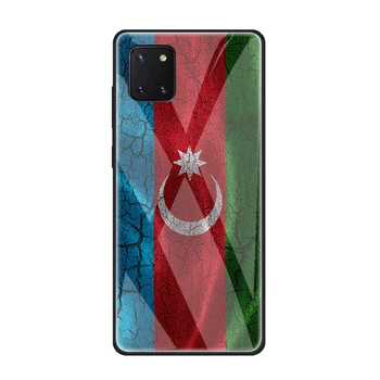 Aserbajdsjan buta flag Hærdet Glas Phone Case for Samsung Note 10 Lite S20 Plus Ultra A51 A71 81 bagcoveret