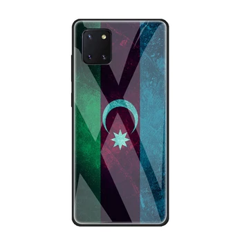 Aserbajdsjan buta flag Hærdet Glas Phone Case for Samsung Note 10 Lite S20 Plus Ultra A51 A71 81 bagcoveret