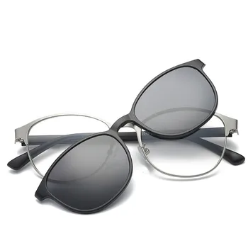 Polariseret Magnetiske Solbriller med Klip Kvinder Mænd Classic Spejl UV400 Briller 2018 Varme Nuancer oculos de sol feminino