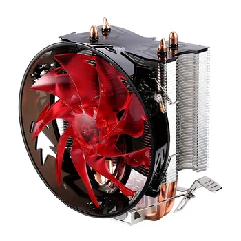 Red & Blue CPU Køler Kobber Dobbelt Heat-Pipe CPU Køler Brass Tower CPU Fan for INTEL AMD 775/1155/1156/1151/1150/1366
