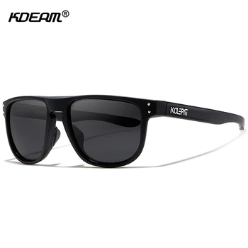 KDEAM High Definition TR90 Polariserede Solbriller Sport solbriller Mænd Polaroid Linse Atleter og Valg af Case KD9377